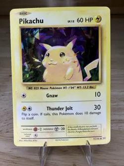 Pokemon Pikachu Cracked Ice Holo 35/108 - Image 1
