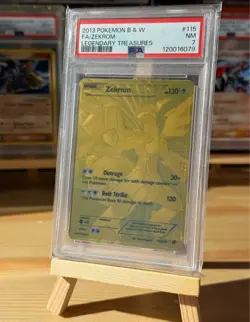 2013 POKEMON B&W LEGENDARY TREASURES #115 ZEKROM PSA 7 - Image 1