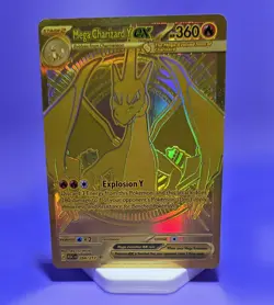 Mega Charizard Y EX 294/217 Gold Hyper Rare, Ascended Heroes, Pokemon TCG (NM) - Image 1