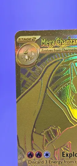 Mega Charizard Y EX 294/217 Gold Hyper Rare, Ascended Heroes, Pokemon TCG (NM) - Image 3