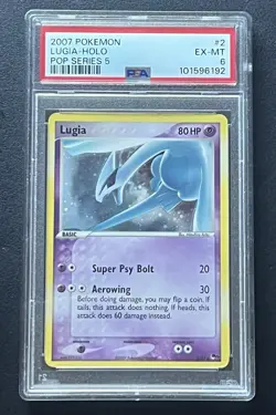 Pokemon Milotic Supreme Victors Rev Foil PSA 5 & Lugia POP Series 5 Holo PSA 6 - Image 3