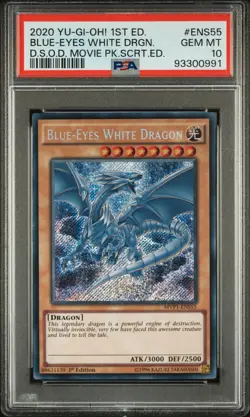 2020 1ST ED #ENS55 BLUE-EYES WHITE DRAGON PSA 10 - Image 1
