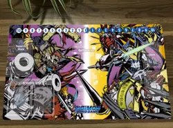 Board Game Digimon Duel Playmat DTCG CCG Mat Pad Trading Card Game Mat Free Bag - Image 1