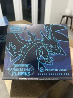 Pokemon TCG Phantasmal Flames Pokemon Center ETB Elite Trainer Box - Seal RIP - Image 1