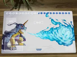 Digimon Duel Playmat Gabumon DTCG CCG Mat Trading Card Game Mat Free Bag - Image 1