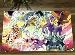Ygomat Playmat Crystal Beast TCG CCG Pad Trading Card Game Play Mat Free Bag - Image 1
