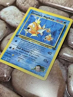 1st Edition Giovanni’s Magikarp Vintage 73/132 Pokemon Card - Image 1