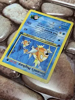 1st Edition Giovanni’s Magikarp Vintage 73/132 Pokemon Card - Image 3