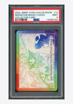Jimmy Choo Sailor Moon PSA9 Moon/Chb Moon/ Tuxedo Collector Card 2024 #12 ENG - Image 1