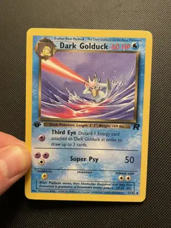 Dark Golduck 37/82 Team Rocket 1st Edition Pokemon Card 2000 WOTC - Image 1