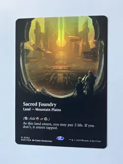 Sacred Foundry (Borderless) Edge of Eternities Regular, NM, Fast Shipping! - Image 1
