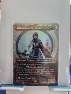 Lightning, Army of One (0320) (Borderless) Final Fantasy Foil - Image 1