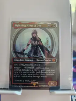 Lightning, Army of One (0320) (Borderless) Final Fantasy Foil - Image 2