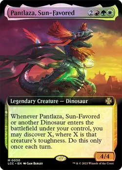 MTG Pantlaza Sun-Favored Extended Art FOIL 0030 NM LCC Mythic - Image 1