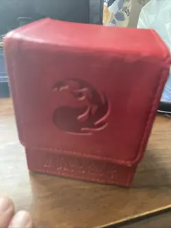 Vintage 2010 ULTRA PRO Magic The Gathering MTG RED MANA FLIP BOX MTG Deck Case - Image 1