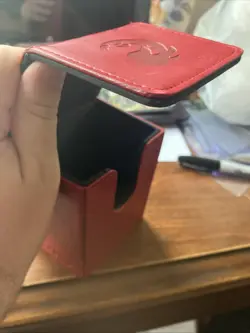 Vintage 2010 ULTRA PRO Magic The Gathering MTG RED MANA FLIP BOX MTG Deck Case - Image 2