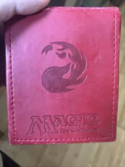 Vintage 2010 ULTRA PRO Magic The Gathering MTG RED MANA FLIP BOX MTG Deck Case - Image 3