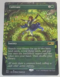 Cultivate 317 Alternate Art Core Set 2021 MTG MAGIC THE GATHERING NEW UNPLAYED - Image 1