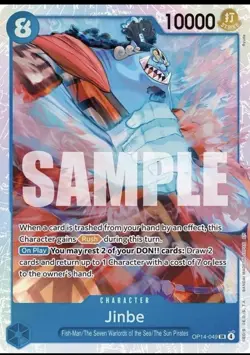 One Piece English - Jinbe - OP14-049 - SR - NM - Image 1
