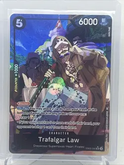 One Piece CCG Law EB02-045 Alternate Art Foil NM English Card - Image 1