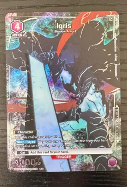 Union Arena TCG Solo Leveling - Igris - UE17BT/SLG-1-028 R* - Alt Art Foil NM - Image 1