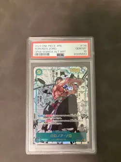 PSA 10 Roronoa Zoro OP06-118 SEC Comic Parallel Manga ONE PIECE Card Japanese - Image 1