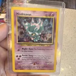 Pokemon TCG Misdreavus Neo Revelation 11/64 Holo Rare Unlimited 50 HP Card - Image 1