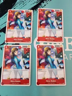 X4 - Nico Robin - OP05-010 - UC - One Piece Card Game TCG PRB01 - NM - Image 1