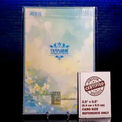 Neko Kamisato Ayaka Waifu A5 Premium Oversized Card HR Framed Acrylic Glitter - Image 2