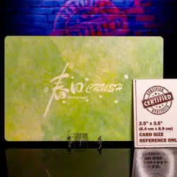 Kamisato Ayaka Waifu A5 Premium Card Oversized Matte Gold Foil Genshin Impact - Image 2