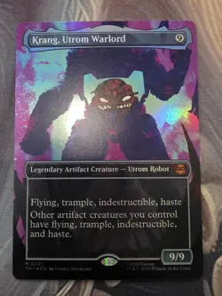 Krang, Utrom Warlord (Borderless) Teenage Mutant Ninja Turtles Foil - Magic Card - Image 1