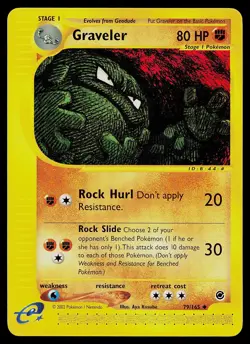 Pokemon Card - Graveler Expedition 79/165 Uncommon - Image 1