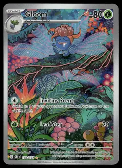 Pokemon Cards Gloom 198/197 Obsidian Flames Illustration Rare NM *2 - Image 1