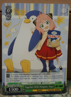 Spy x Family Together With Penguin Anya Forger Weiss Schwarz English Promo Card - Image 2