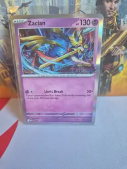 Zacian MEP 015 STAFF Phantasmal Flames Prerelease Promo Stamped Pokemon Card - Image 1