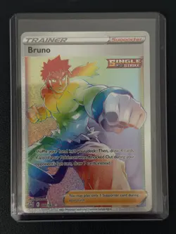 Pokemon Cards Bruno 172/163 Battle Styles Rare Rainbow NM - Image 1