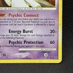 Pokemon Platinum 2009 Deck Exclusive Gardevoir Holo Card #8/127 LP - Image 4