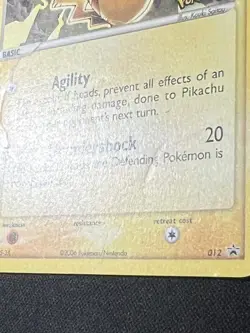 Pokemon Card - Pikachu 10th Anniversary Black Star Promo 012 Stamped - Image 5