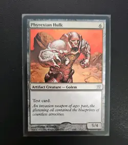 Phyrexian Hulk Test card with Innistrad Holo Stamp LP very nice! - Image 1
