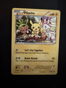 Pokemon Pikachu TCG XY95 XY Black Star Promo Holo Card - Image 1