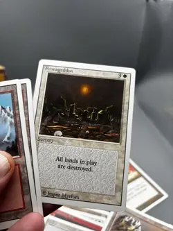 MTG Revised 1994 White Red Deck w/ Box Lightning Bolt Armageddon Serra Angel - Image 4