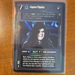 Star Wars Emperor Palpatine - Dark Jedi Master SWCCG Card 5/2001 Decipher - Image 1