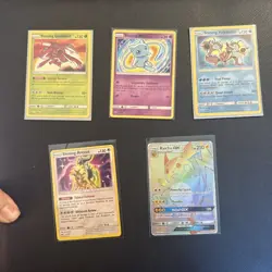 Pokemon TCG Sun & Moon Shining Legends Card Lot Mew Raichu Arecus- NM Condition - Image 1