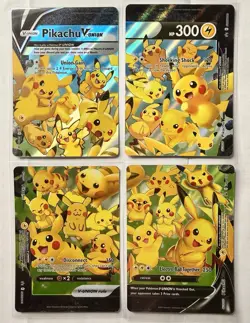 Pikachu V-Union [Set of 4] SWSH: Sword & Shield Promo Cards Holo - Image 1