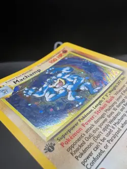 Pokemon TCG Machamp Base Set 8/102 1st Edition Holo Rare Card LP - Image 3
