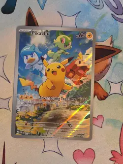 Pokemon Pikachu SVP 27 Paldea Evolved Black Star Promo Card - Image 1