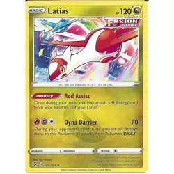 193/264 Latias | Rare Pokemon Trading Card | Sword & Shield Fusion Strike TCG - Image 1