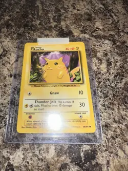 PIKACHU - Base Set - 58/102 - Pokemon Card - Vintage - Near Mint NM RARE - Image 1