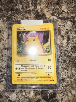 PIKACHU - Base Set - 58/102 - Pokemon Card - Vintage - Near Mint NM RARE - Image 2