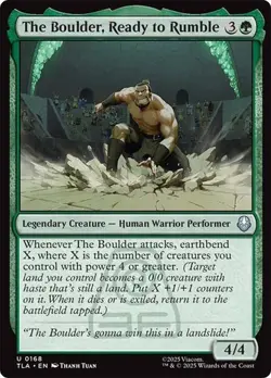 NM The Boulder, Ready to Rumble, MTG, Avatar: The Last Airbender, Magic - Image 1